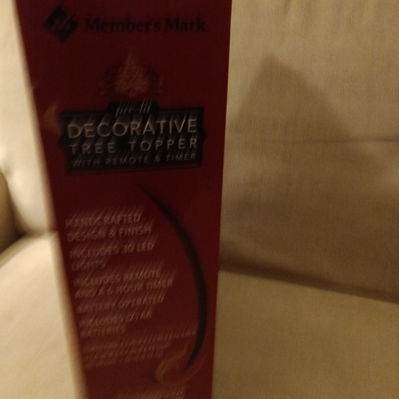 Decorative Tree Topper w/remote & timer - Picture 5 of 6